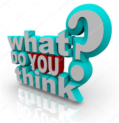 What Do You Think Survey Poll Question — Stock Photo © Iqoncept 6637647