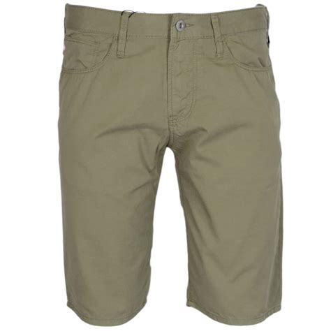 Emporio Armani 3z1pa6 Cotton Light Green Chino Shorts Clothing From