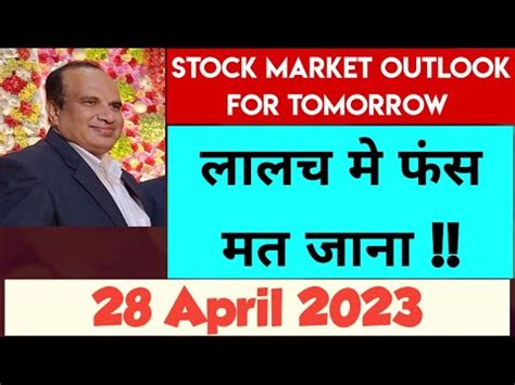 Stock Market Outlook For Tomorrow 28 April 2023 By CA Ravinder Vats