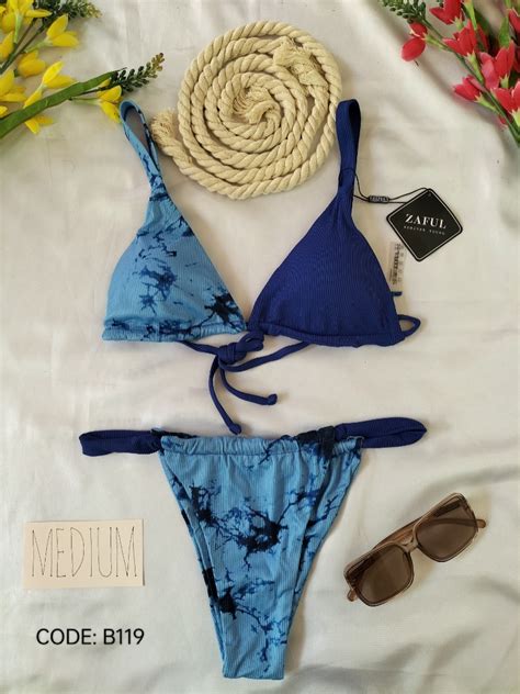 Blue Two Piece Bikini On Carousell
