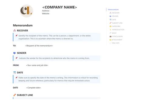 Technical Memo Template for Microsoft Word | Template by ClickUp™