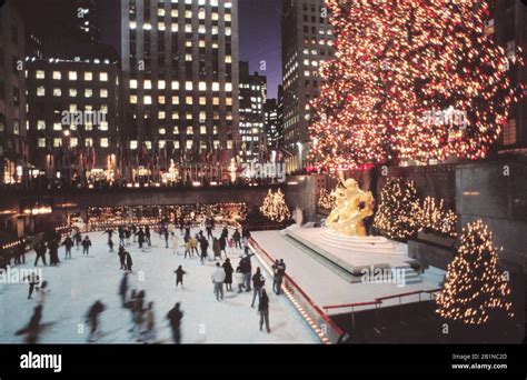 The Rockefeller Center Christmas Tree Is A Large Christmas Tree Placed