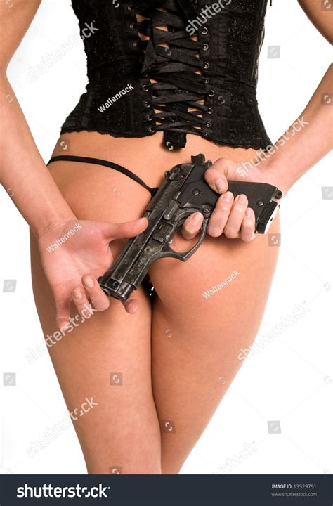 Sexy Naked Woman Gun Stock Photo Shutterstock