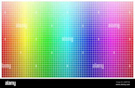 Rainbow Color Palette With Every Hue Stock Vector Image Art Alamy