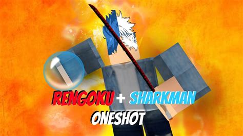 One Shot Combo With Rengoku And Sharkman Blox Fruits Youtube