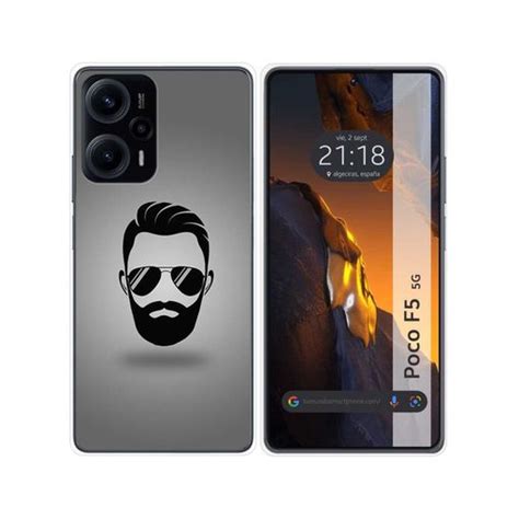 Funda Silicona Para Xiaomi Poco F5 5g Diseño Barba Dibujos con Ofertas