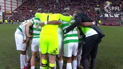 Post Match Scenes As Celtic S Incredible Run Ends At Tynecastle Youtube