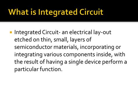 Ppt Introduction To Digital Electronics The Integrated Circuit