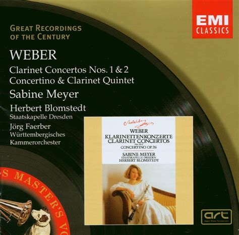 Sabine Meyer Carl Maria Von Weber Herbert Blomstedt J Rg Faerber