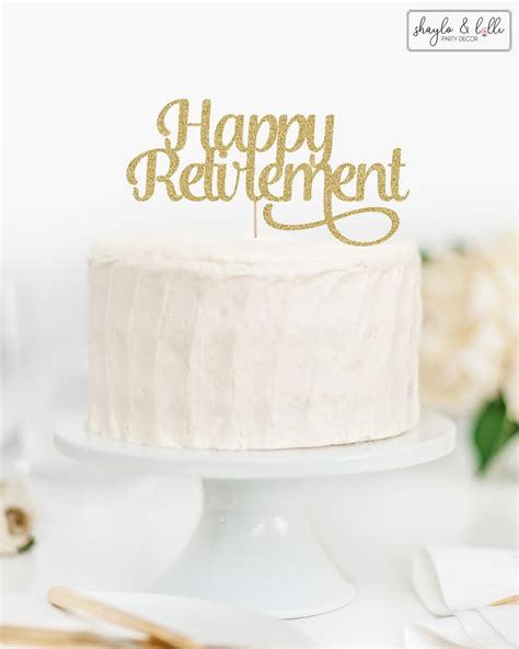 Happy Retirement Cake Topper, Retirement Party Decorations - Etsy