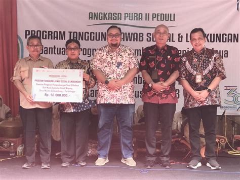 Angkasa Pura Ii Serahkan Bantuan Alat Musik Gamelan Untuk Umah Wayang