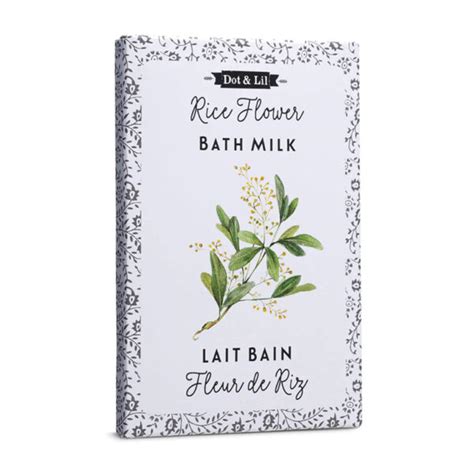 Rice Flower Bath Milk Sachet Sky Cadeaux Et Fleurs