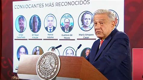 Amlo Exhibe A L Deres Y Asistentes A Marcha De La Oposici N Son Puros