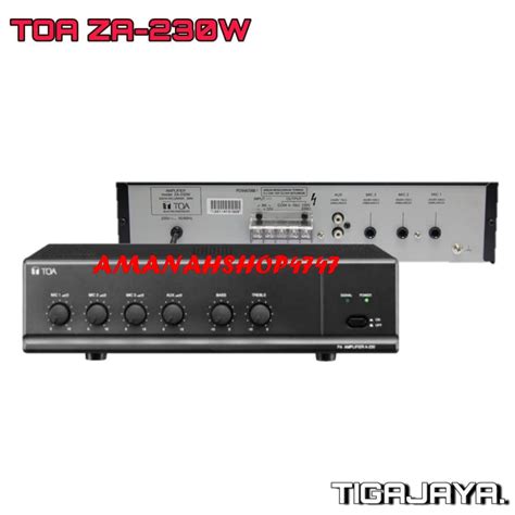 Jual TOA ZA 230W ORIGINAL AMPLIFIER MIXER POWER 30 WATT 230W AMPLI