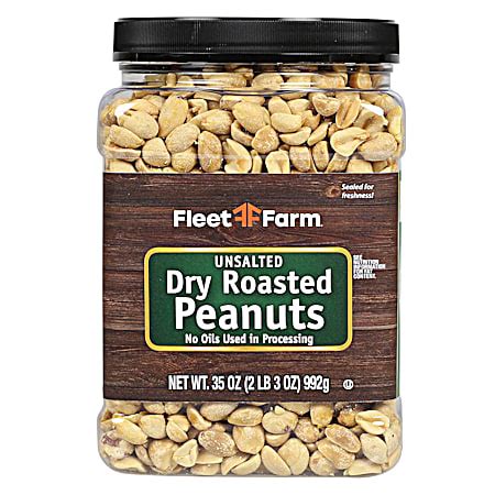 Fleet Farm Oz Unsalted Dry Roasted Peanuts By Fleet Farm At Fleet Farm