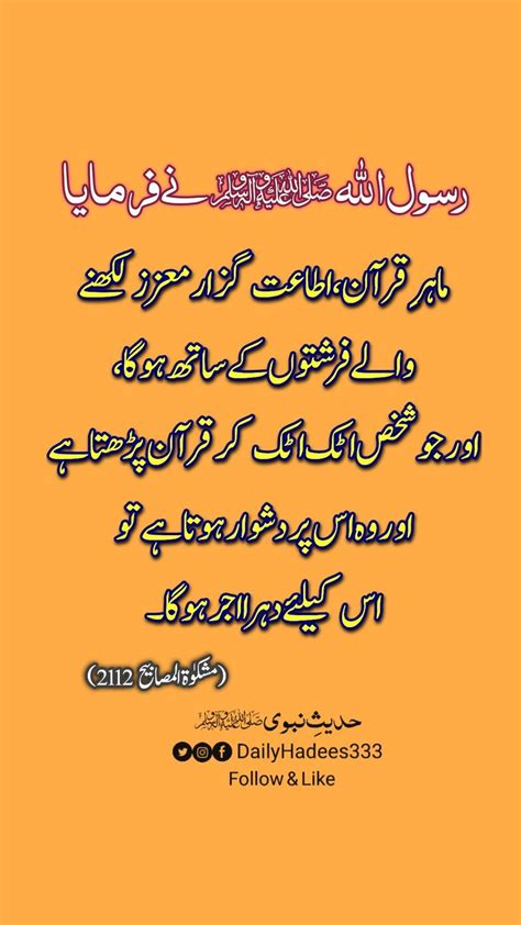 Daily Hadees E Nabvi Islamic Quotes Quran Islamic Quotes Quotes