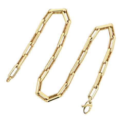 14 Karat Yellow Gold Link Necklace 47 6 Grams Made In Italy For Sale At