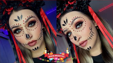 Maquillaje De Catrina F Cil Paso A Paso D A De Muertos Youtube