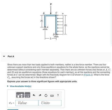 Solved Learning Goal To Solve For The Support Reactions Of Chegg