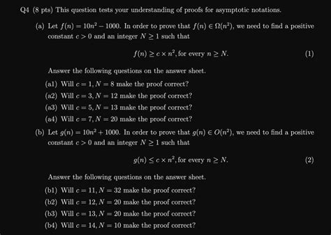 Solved 8 Pts This Question Tests Your Understanding Of