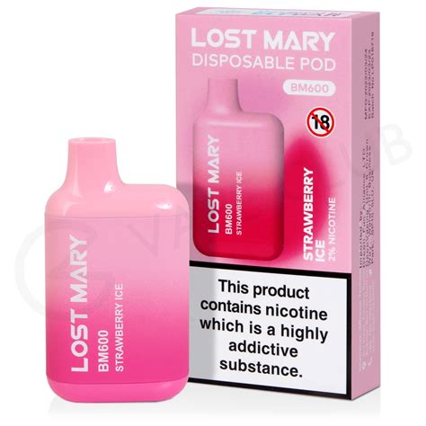 Strawberry Ice Lost Mary BM600 Disposable Vape