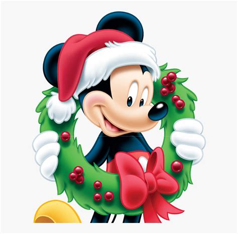 Christmas Mickey Mouse, HD Png Download - kindpng