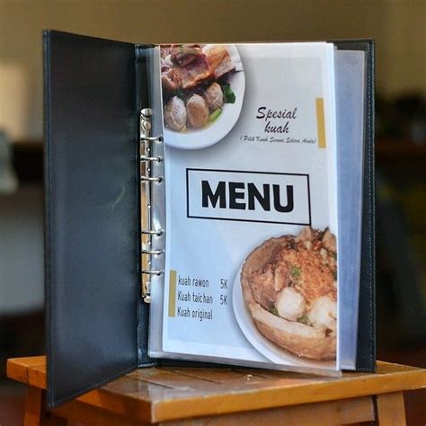 Contoh Buku Menu Restoran Designspark IMAGESEE