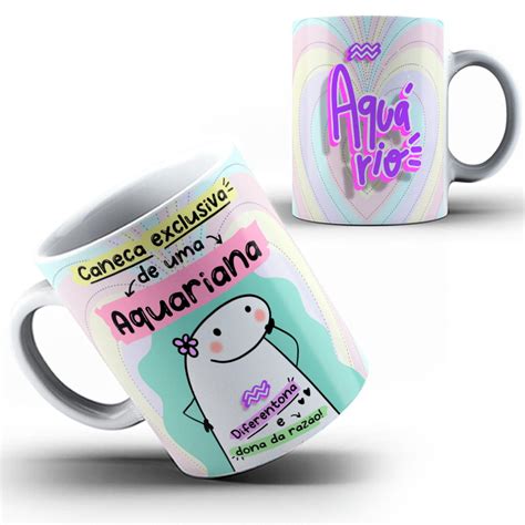 Caneca Flork Exclusiva Signo Aqu Rio Aquariana Elo