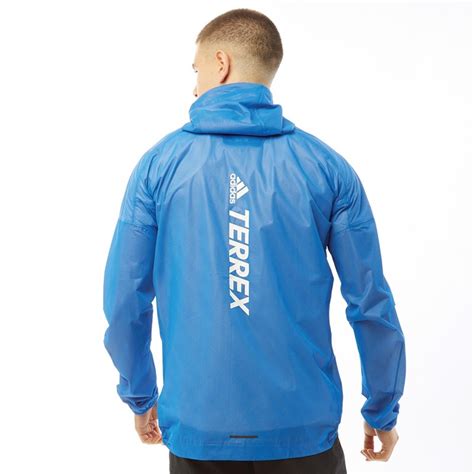 Buy Adidas Mens Terrex Agravic Trail Running Rain Jacket Glory Blue