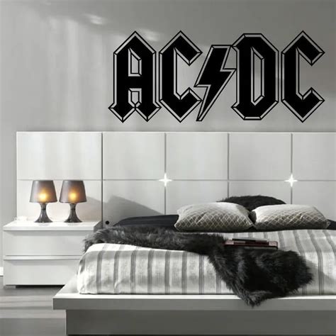 ACDC AC DC LARGE KITCHEN BEDROOM WALL MURAL GIANT ART STICKER DECAL ...