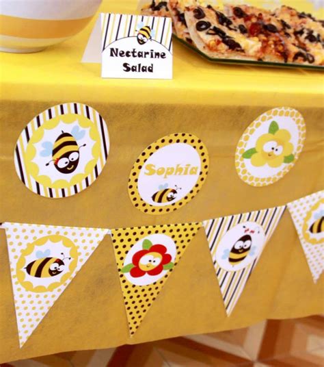 Bumble Bees Birthday Party Ideas Photo 40 Of 45 Catch My Party