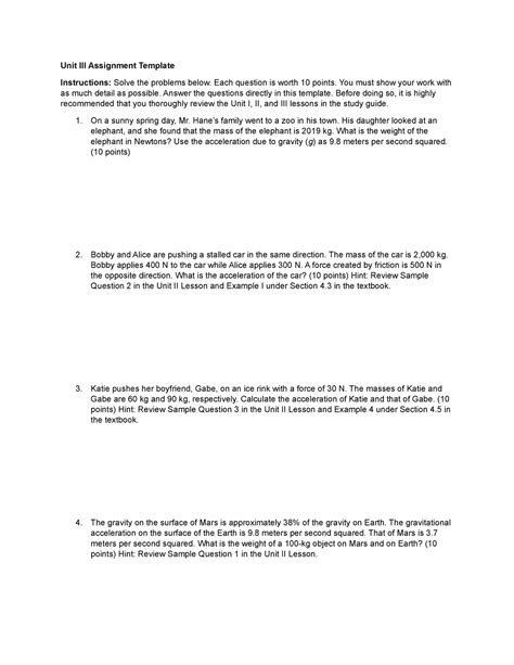 Unit Iii Assignment Template Unit Iii Assignment Template