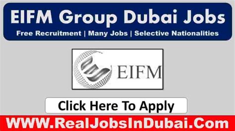 Eifm Careers Jobs Vacancies In Uae Realjobs