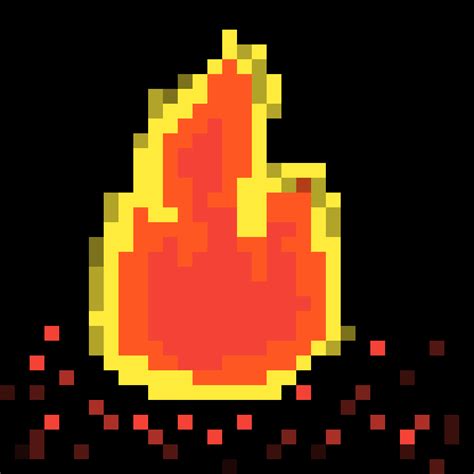 Pixilart Fire By The 1ns4n3 Guy