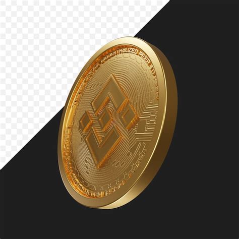 Premium PSD Psd File Binance Coin Realistic 3d Render Cryptocurrency