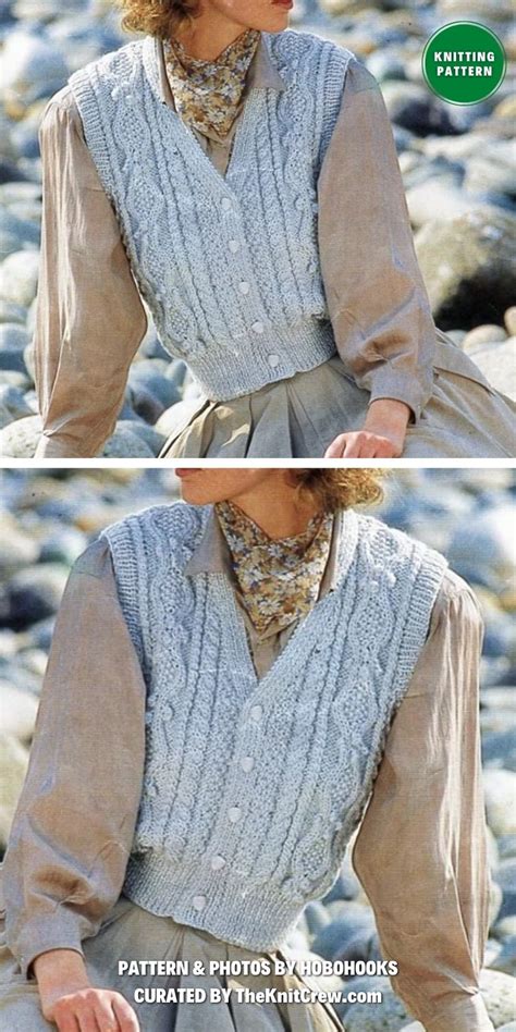 13 Fashionable Knitted Waistcoat Patterns The Knit Crew