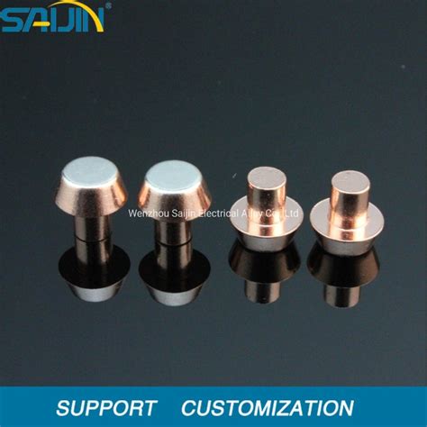 7mm Agcdo Copper Base Bimetal Silver Contact For Heavy Duty Switches