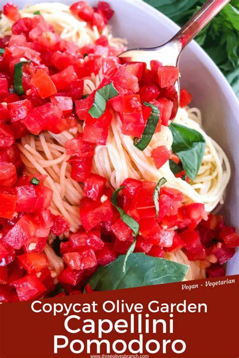 Olive Garden Capellini Pomodoro Chicken