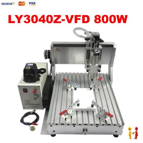 800W LY 3 Axis CNC Router 3040 Z VFD Woodworking Equipment Assembled