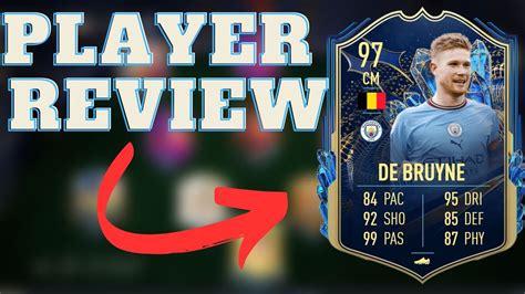 Tots Kevin De Bruyne Is Unfair Player Review On Fifa Youtube