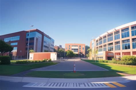 Premium AI Image | A view of the campus of the university of alberta.