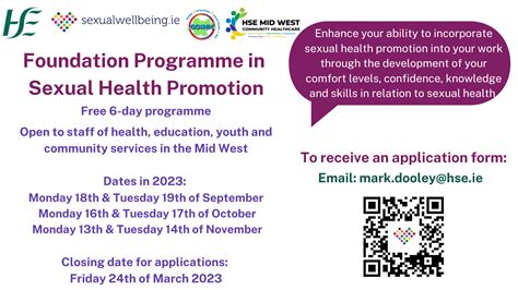 Foundation Programme In Sexual Health Promotion Goshh Ireland