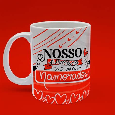 Caneca Nosso Primeiro Dia Dos Namorados Elo Produtos Especiais