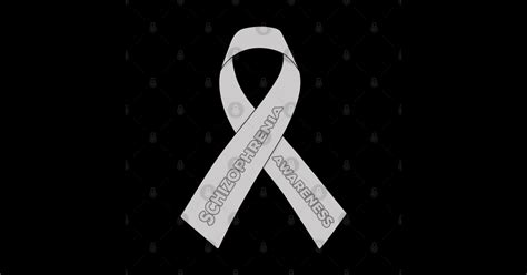 Schizophrenia Awareness Ribbon Silver Schizophrenic Sticker Teepublic