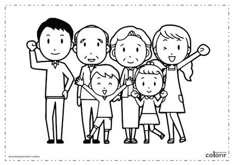 Desenhos De Fam Lia Para Colorir