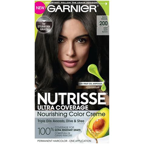 Garnier Nutrisse Ultra Coverage Nourishing Permanent Hair Color Creme For Stubborn Gray Coverage