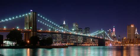 Brooklyn Bridge Panorama Dual Monitor Wallpapers | Wallpapers HD