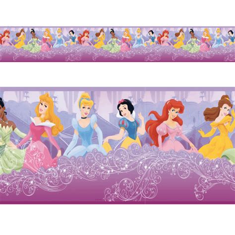 Faixa Decorativa Adesivo Parede Border Infantil Princesas Elo