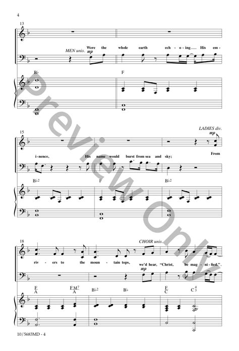 Christ Be Magnified Satb By Ethan Hulse J W Pepper Sheet Music