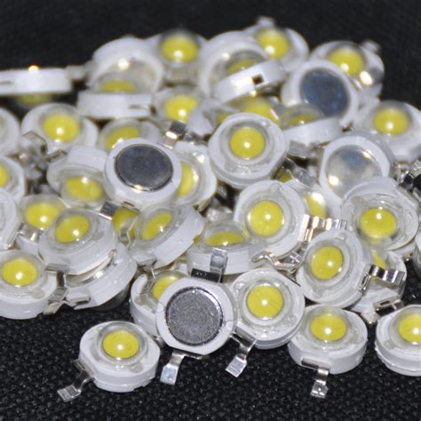 50Pcs 1W Diode High Power Cool White Led Beads 1 Watt Lamp Chip